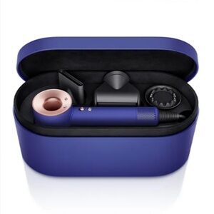 Dyson Blue and Pink Hair Dryer with Attachments